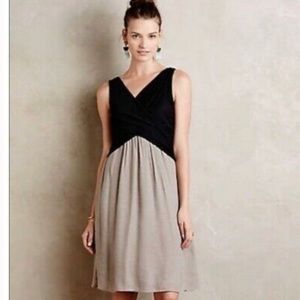 Anthropologie Amadi Lola dress grey and black super soft comfy dress size L